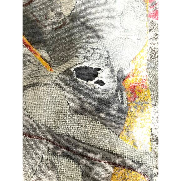 Guns N Roses Tie Dye Bleached Tee Distressed XL - Picture 6 of 9